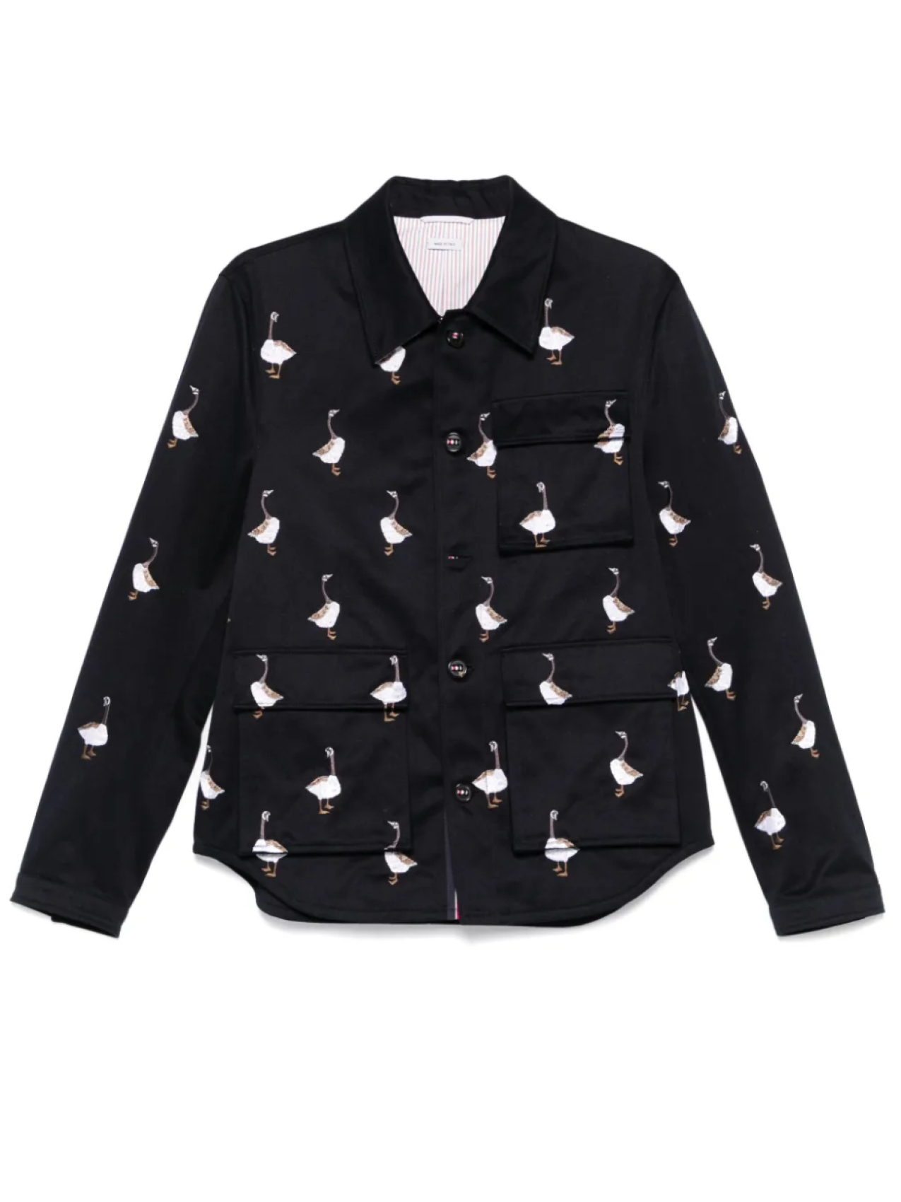 

Thom Browne пиджак с вышивкой, синий