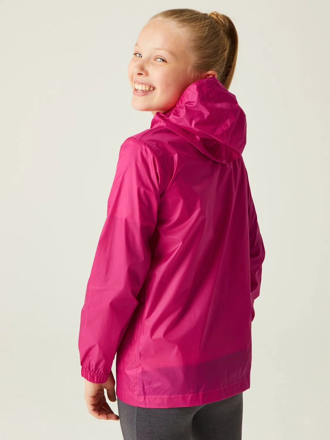 Куртка детская водонепроницаемая Pack-It Jacket III Regatta, розовая — фото 2