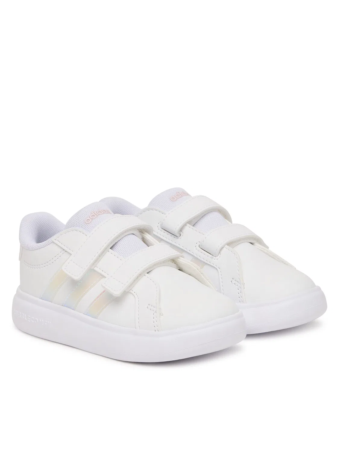 Кроссовки для девочки Grand Court Bubble Shoes Infants Adidas, белый — фото 2