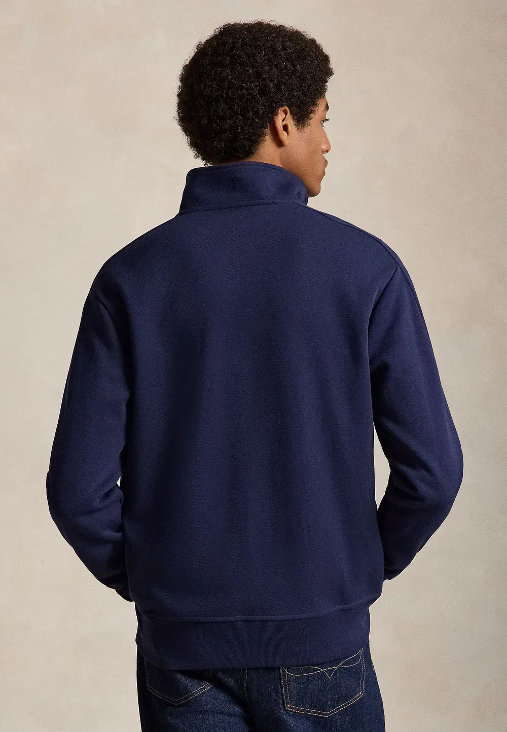 Спортивная куртка из двойной вязки - толстовка на молнии Polo Ralph Lauren, Newport Navy — фото 3