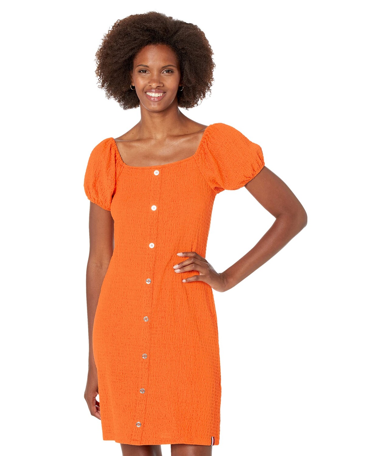 

Платье Tommy Hilfiger, Button Front Puff Sleeve Dress
