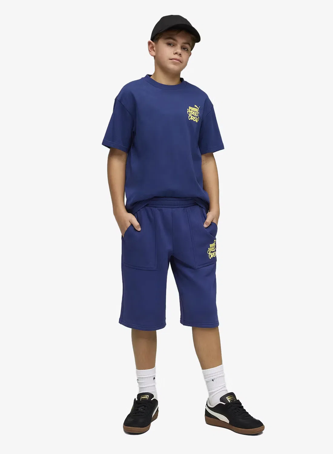 Шорты свободного кроя Youth Mid 90s Puma, синий — фото 3