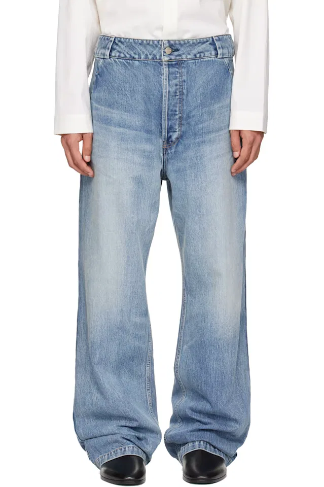 Синие джинсы милитари Fear Of God