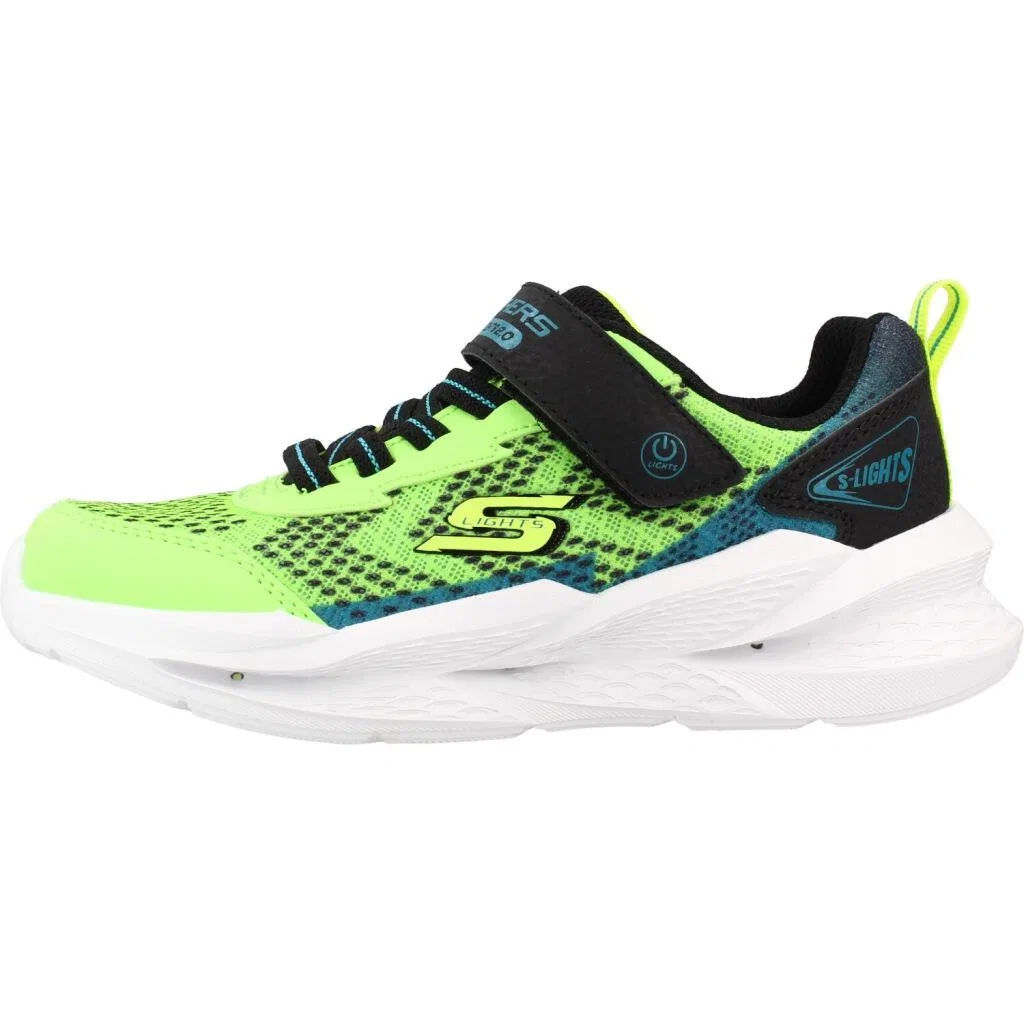 Детские кроссовки со светящейся подошвой Skechers Meteor-Lights 2.0, Grun — фото 2