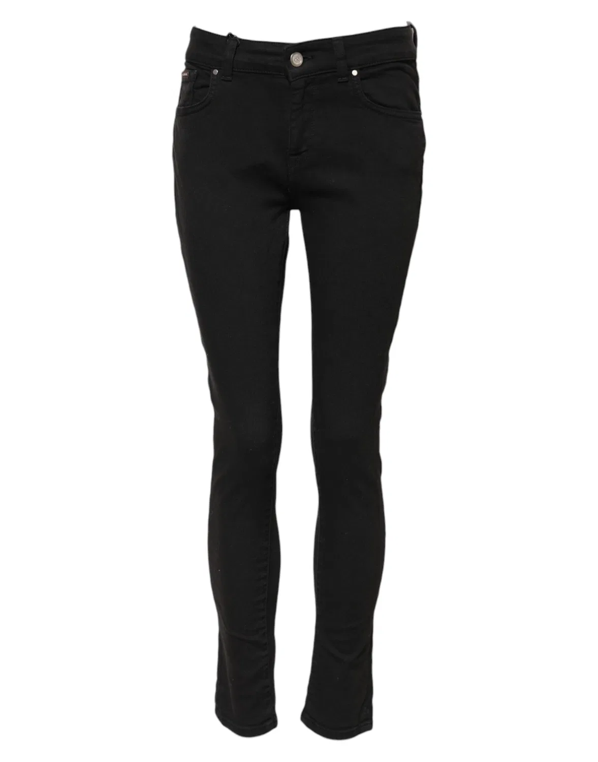 Женские джинсы скинни с логотипом Skinny Jeans Dolce & Gabbana, черный