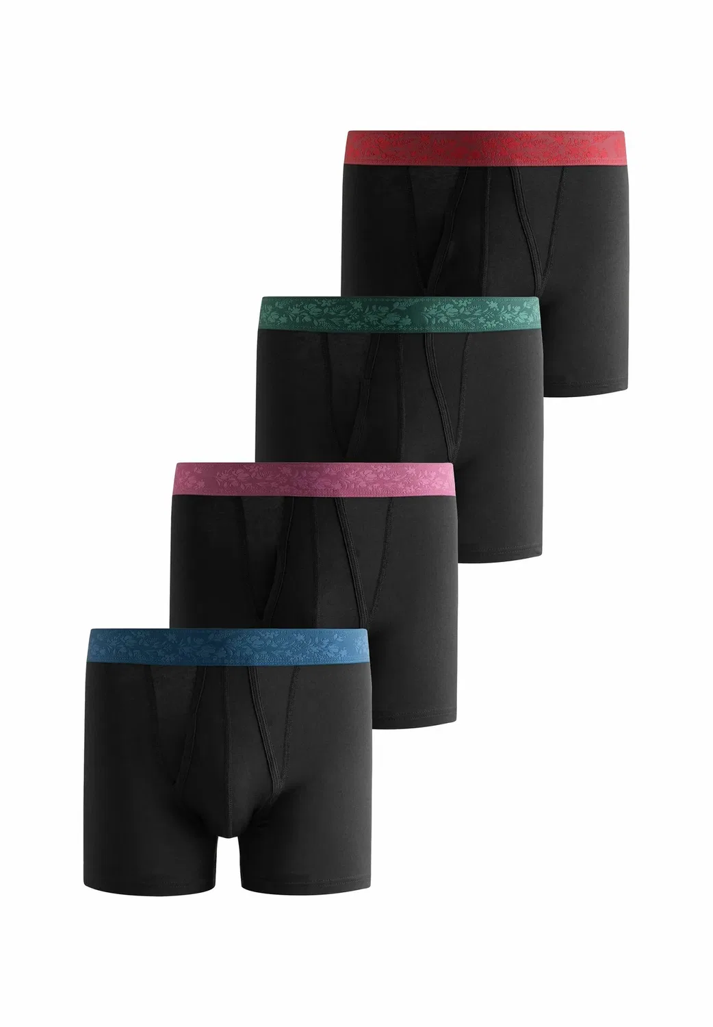 4 шт. в упаковке - трусы Next, Black Pattern Waistband