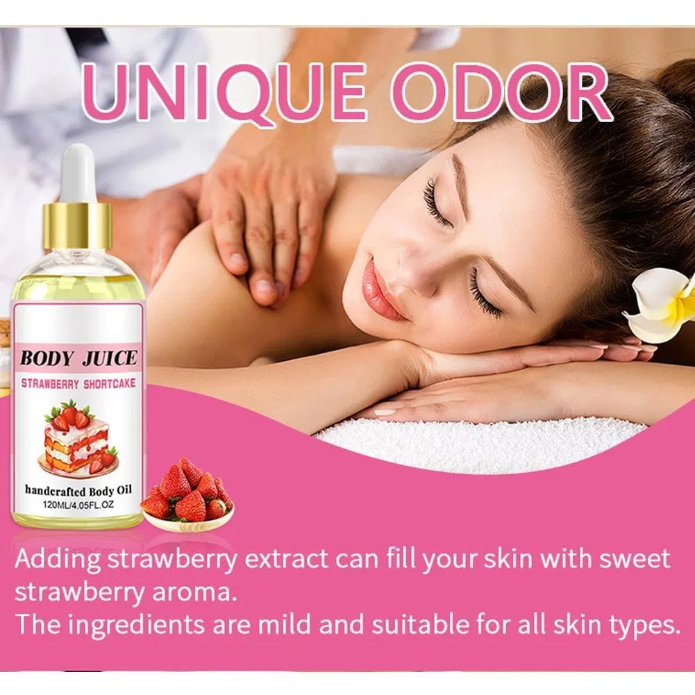 Масло для тела Juice Oil Strawberry Shortcake, Peach, GeRRiT, 120 мл — фото 3