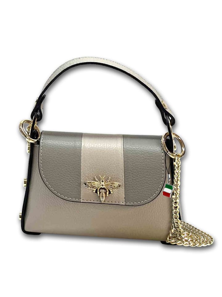 

Кожаная сумка через плечо Florence, серая, светло-серая, примерно 19 см Florence