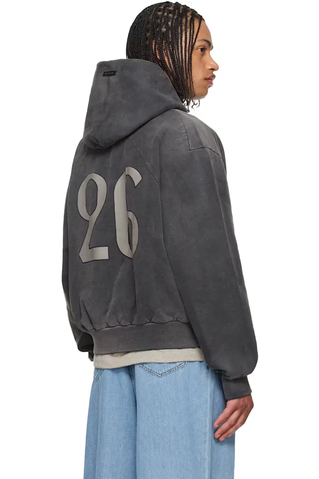 Черная классическая толстовка с рукавами реглан 26 Fear Of God — фото 3
