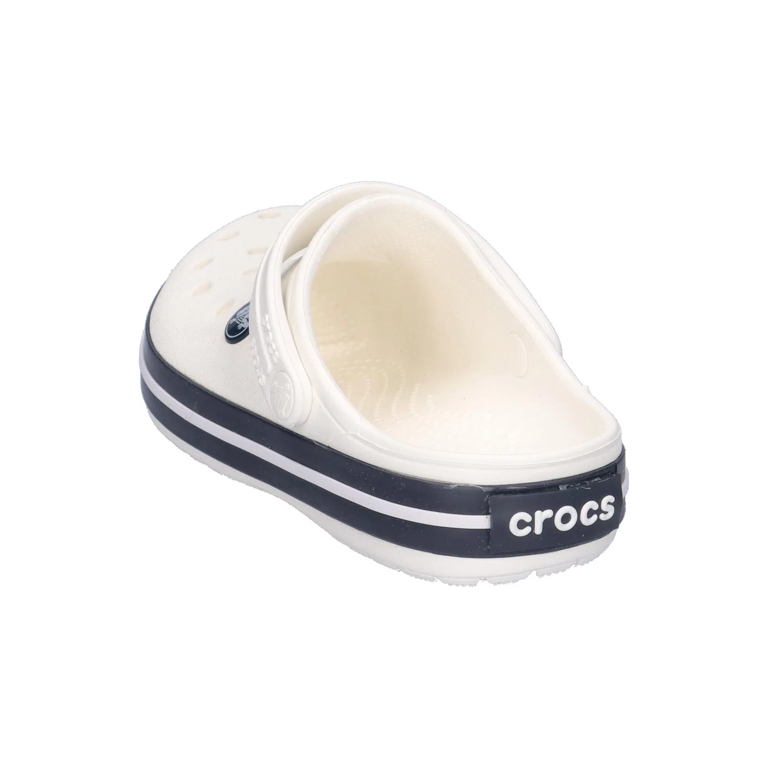 Детские сандалии с ремешком Crocband Clog K Crocs, Weiss Navyblau — фото 4