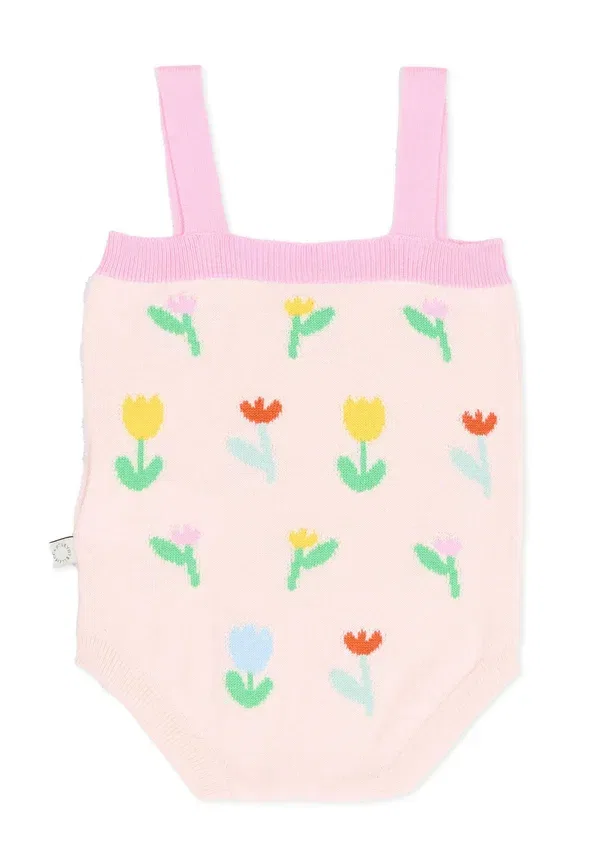Боди с цветочным принтом Body Stella Mccartney Kids, розовый — фото 2