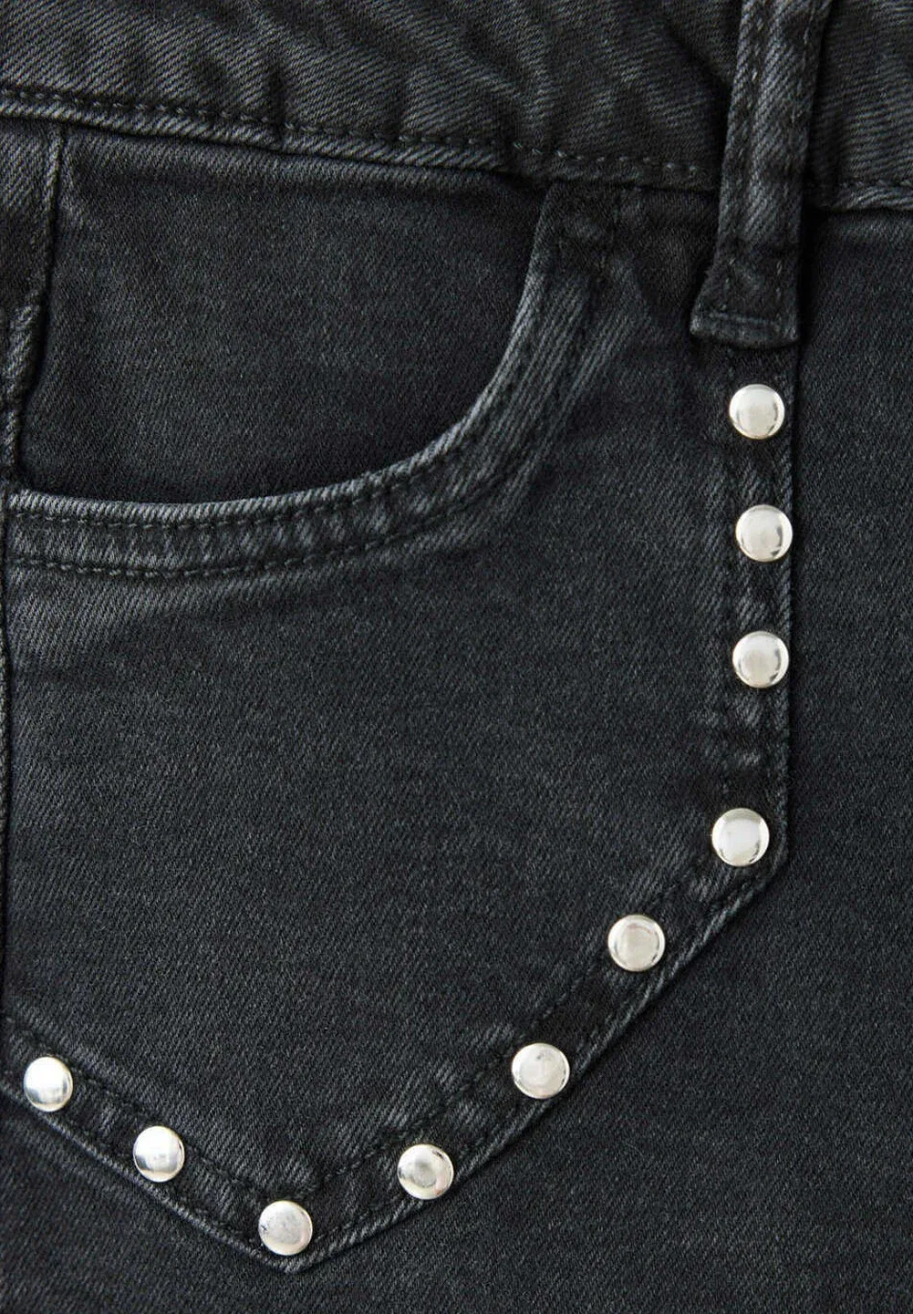 Детские джинсы-клеш Mango Kids, Black Denim — фото 3