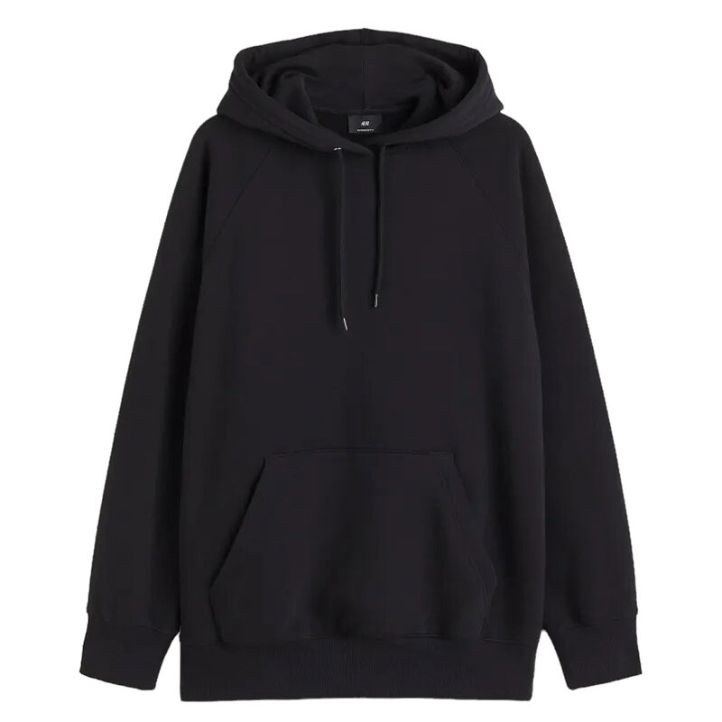 

Худи H&M Oversized Fit, черный