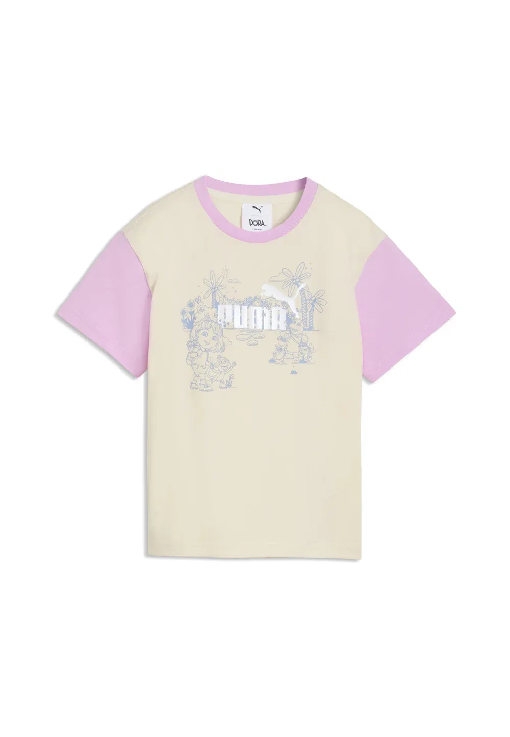 Футболка с принтом «Дора-исследовательница» в свободном стиле Puma, Alpine Snow — фото 4