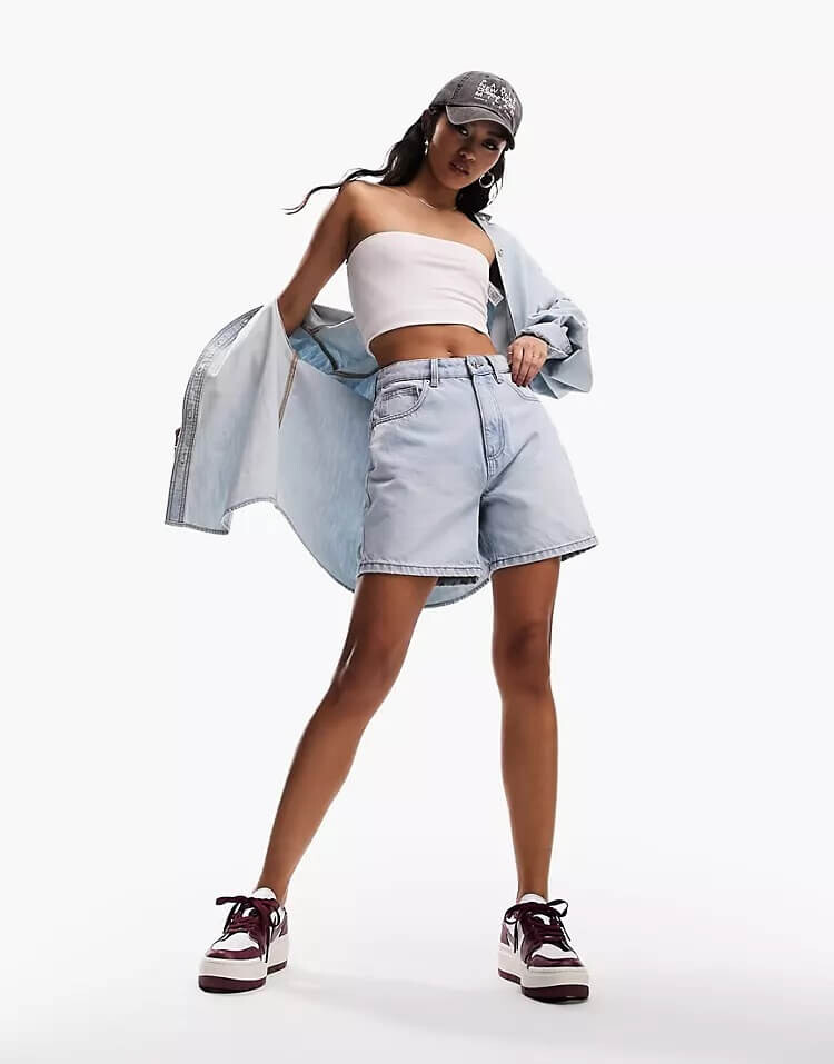 

Джинсовые шорты Asos Design, синий