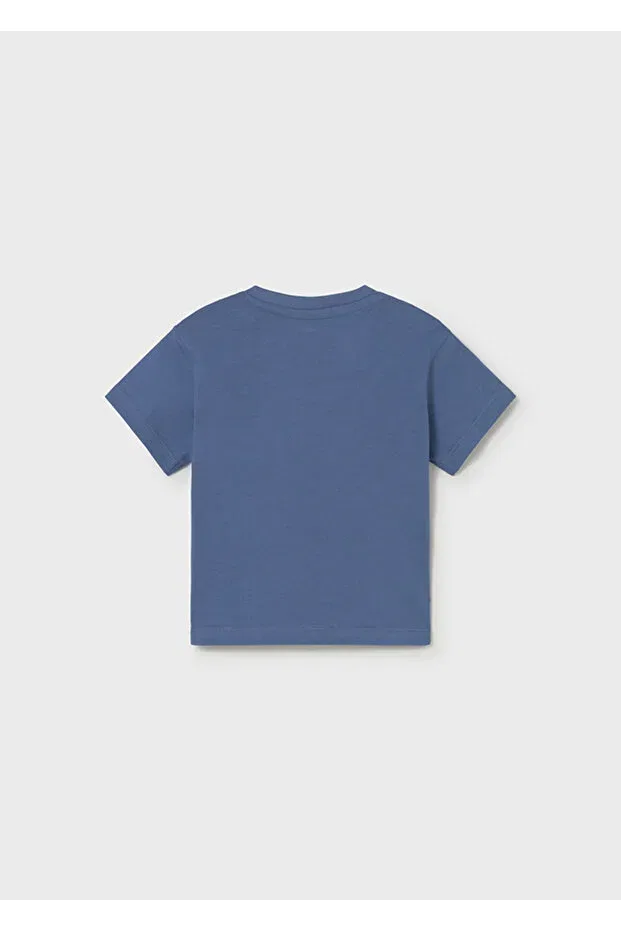 Детская футболка с принтом Animal Printed T-Shirt Mayoral, Blue — фото 2