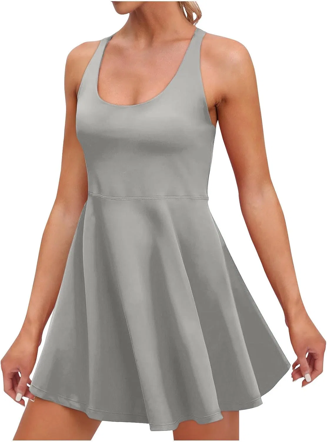 Женский комбинезон с шортами Athletic Romper Dresses, Gray