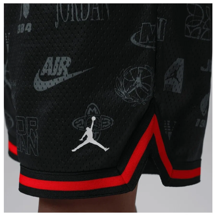 Шорты детские с принтом Jordan MJ Taping Mesh Print Nike, Черный — фото 2