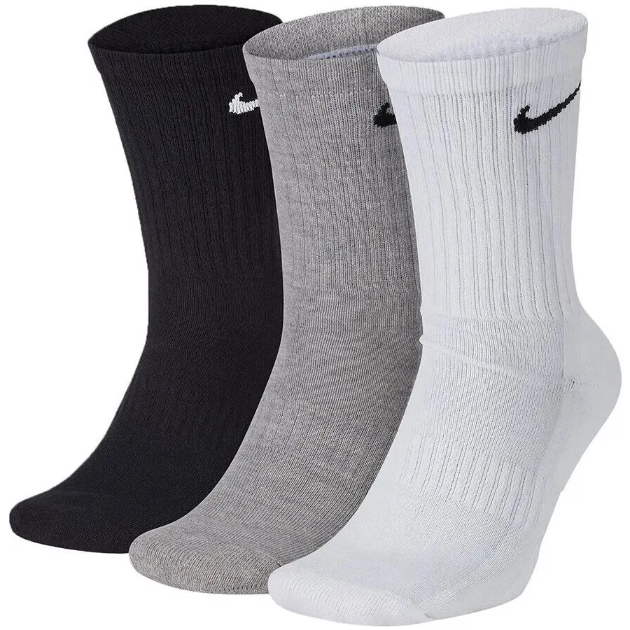 Носки спортивные с принтом Everyday Cushioned Crew Nike, Черный — фото 3