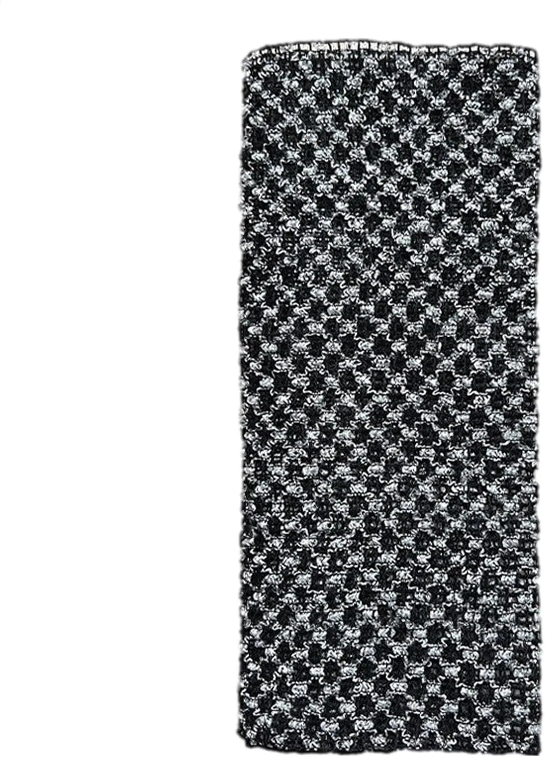 Двусторонняя мочалка для тела, 25x100 см, Schwarzes Karomuster Generic