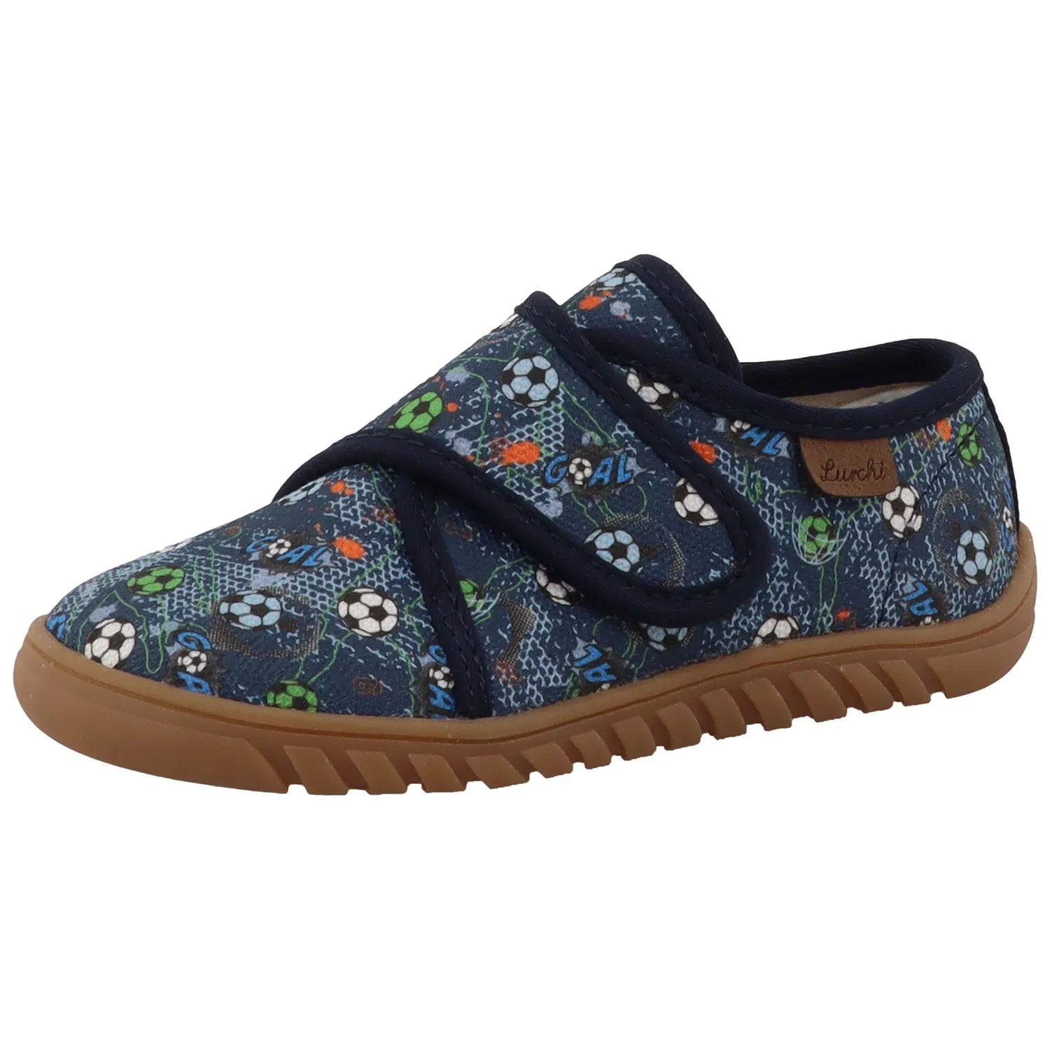 Детские домашние тапочки с футбольным мотивом Lurchi, Navy