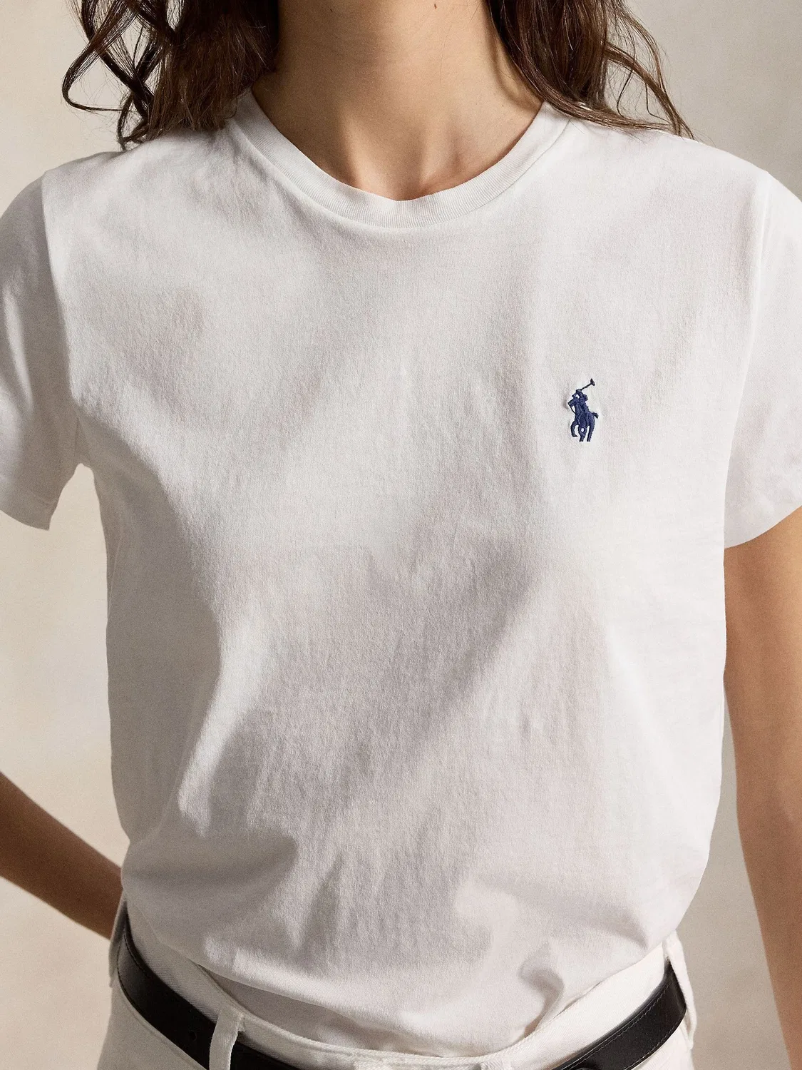 Футболка с коротким рукавом, свободный крой Polo Ralph Lauren, белый — фото 4