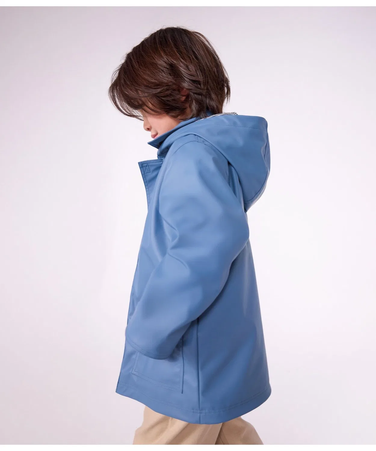 Детская куртка-парка с капюшоном PETIT BATEAU, Blue — фото 2