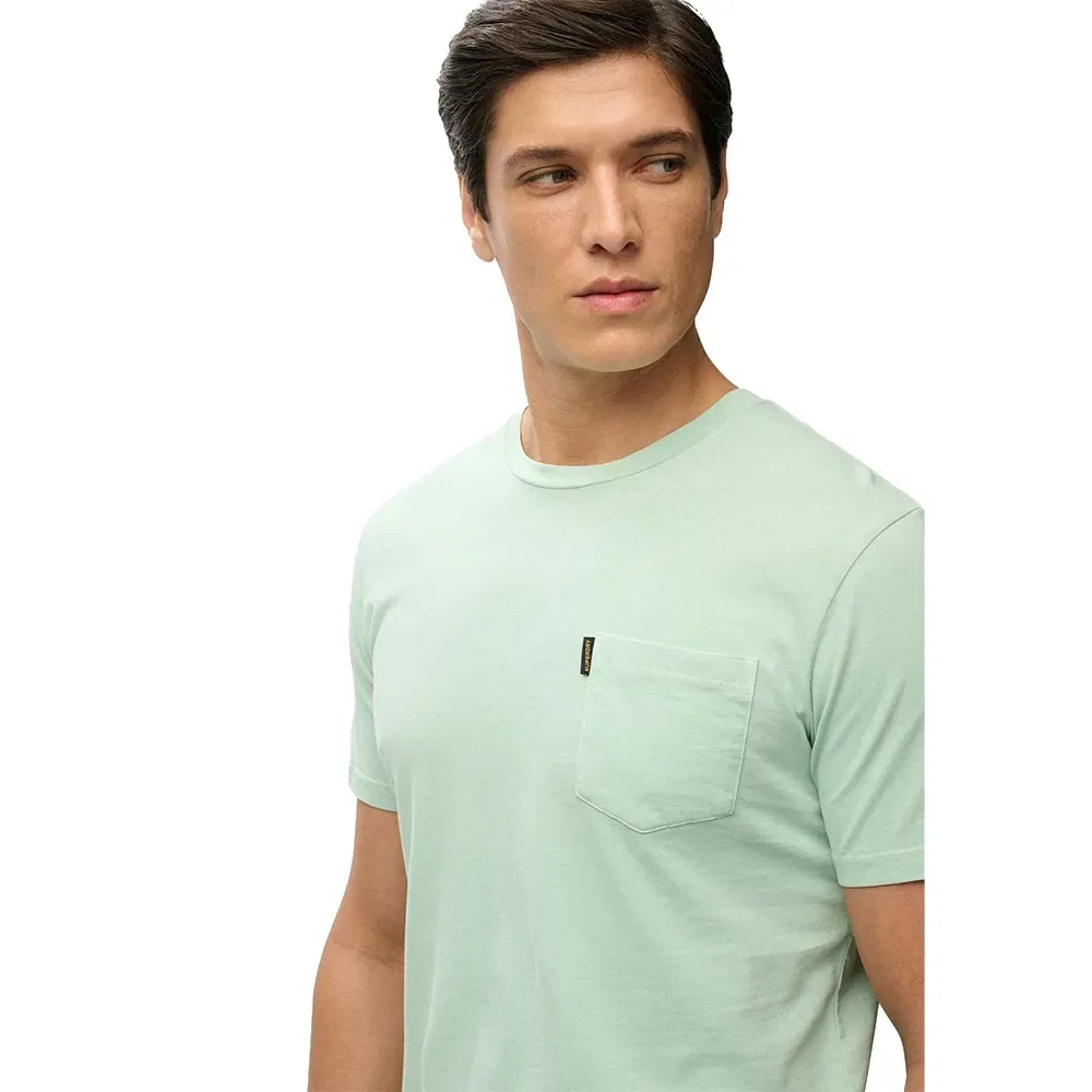 Футболка с коротким рукавом и карманом Classic Essential Superdry, зеленый — фото 3