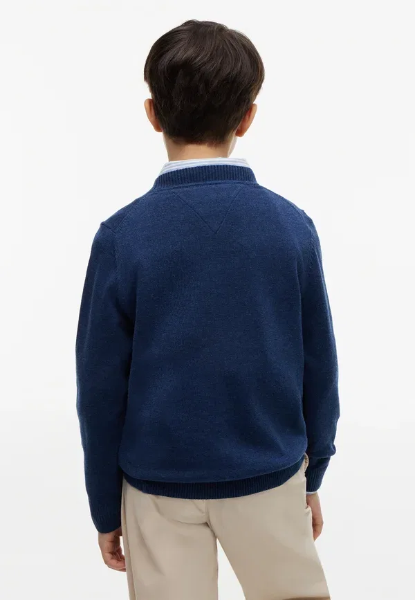 Джемпер из хлопка Jumper Tommy Hilfiger, Dark Night темно-синий — фото 3