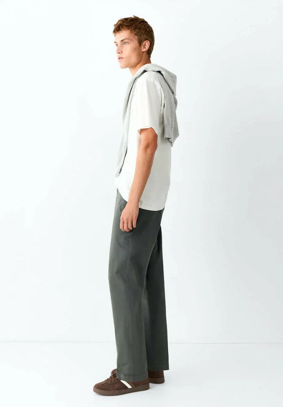 Подростковые - чиносы Mango Kids, Light Green — фото 3