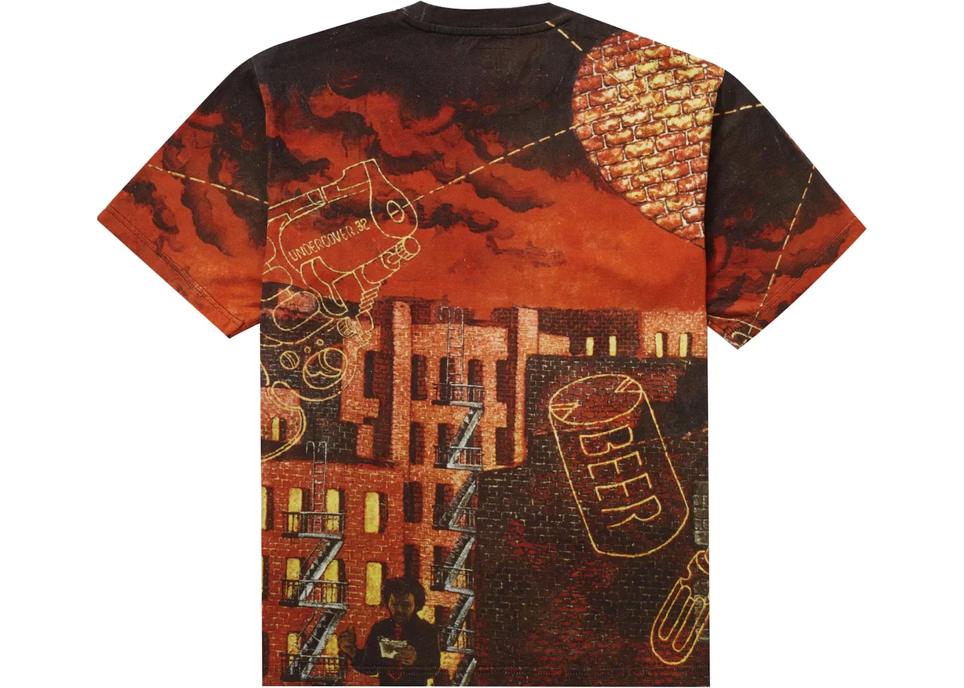 Мужская футболка с принтом Supreme Martin Wong Ridge Street S/S Top, Multicolor — фото 2