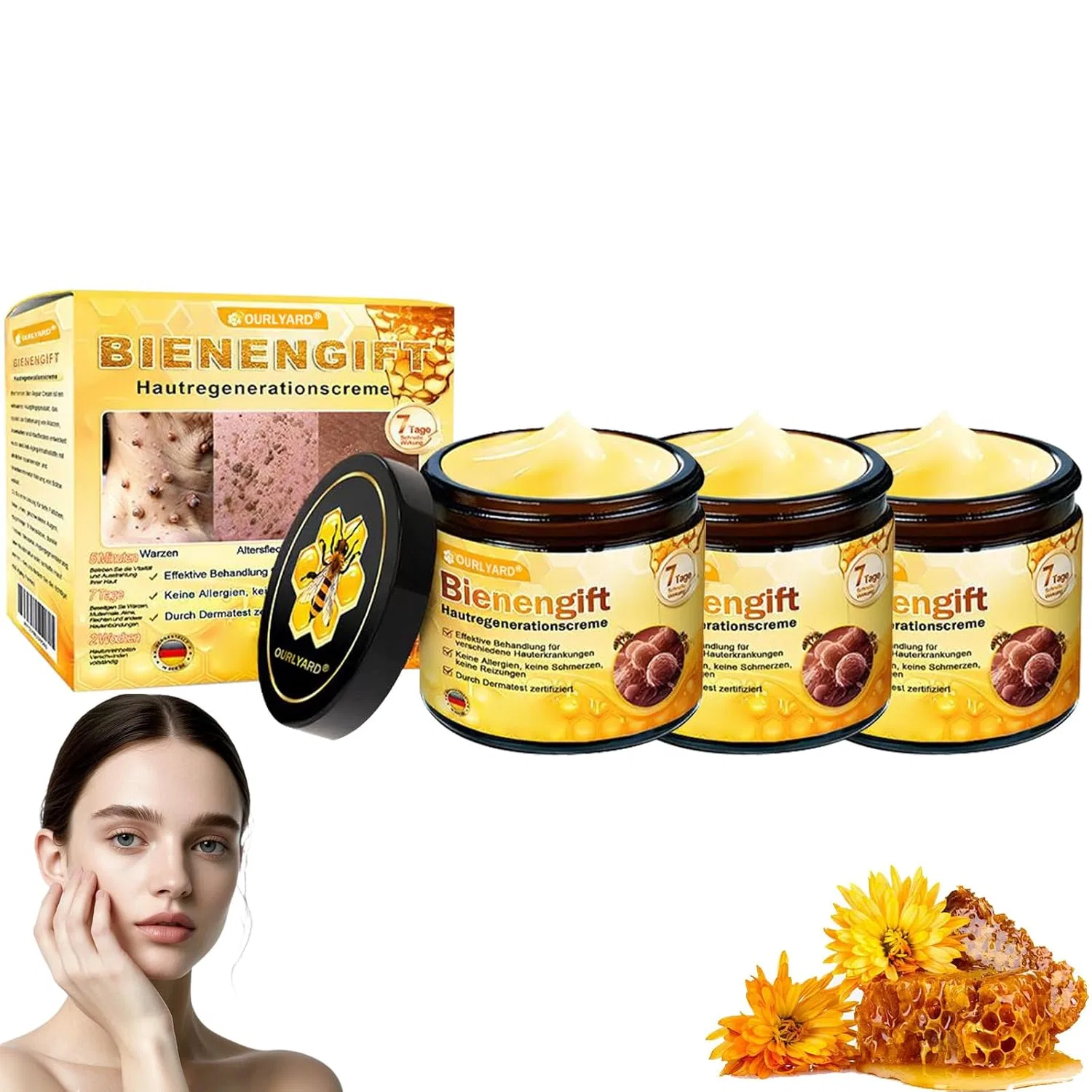 Крем для лица Ourlyard Bee Venom Pro Comprehensive Cream Athem, 3