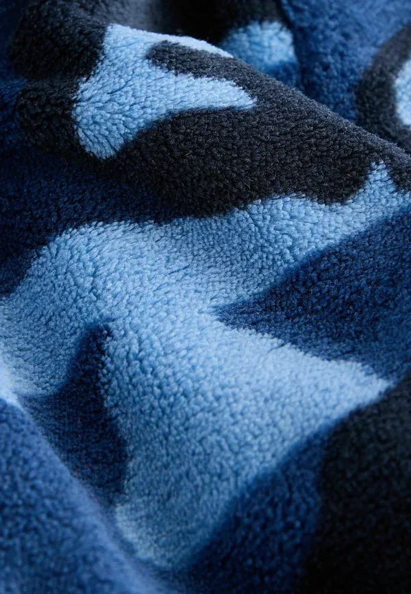 Пижама флисовая All in one-regular fit Next Navy Blue Camouflage, темно-синий — фото 3