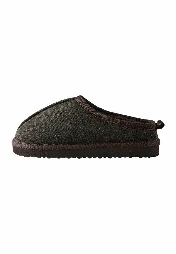 Тапочки с подкладкой cosy mule slippers Next, Chocolate Brown Herringbone, коричневый/шоколадный