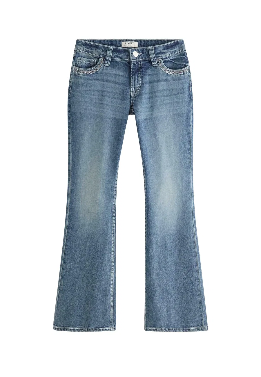 Джинсы Lindex Boot cut синего цвета