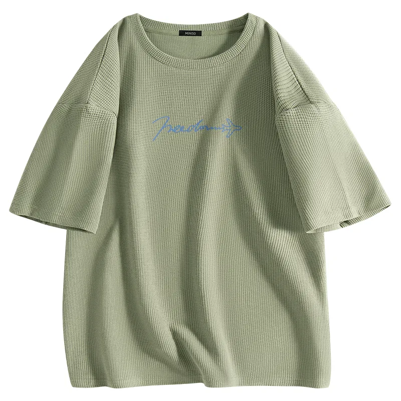 Детская футболка с круглым вырезом Free Flight Center Logo MINISO, Palm Green