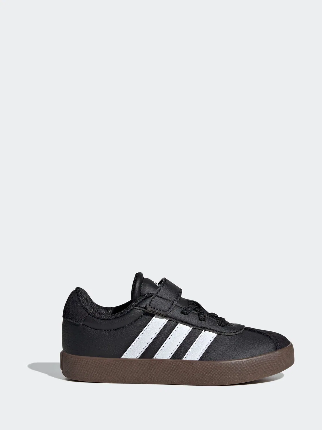 Кроссовки детские Vl Court 3.0 adidas, черно-коричневые