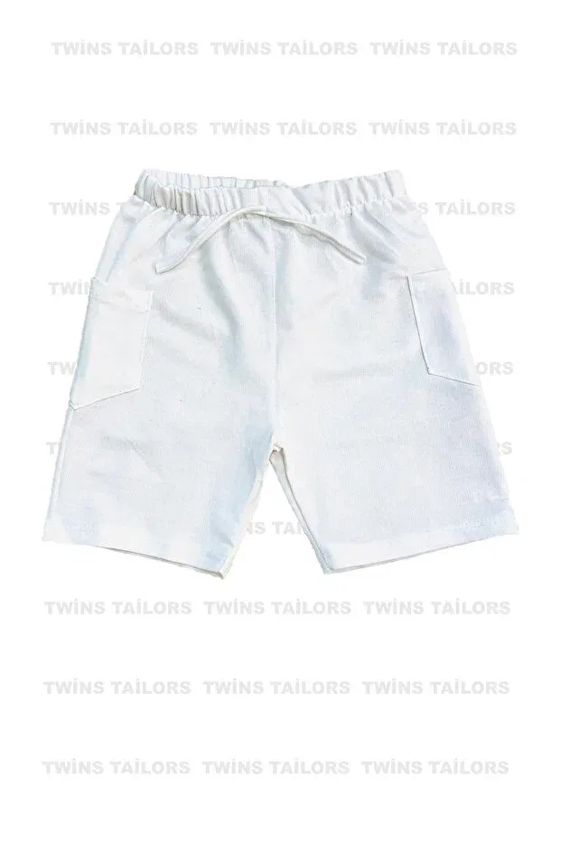 Детские шорты для девочек хлопковые 3 шт Twins Tailors, Black-White-Gray — фото 2