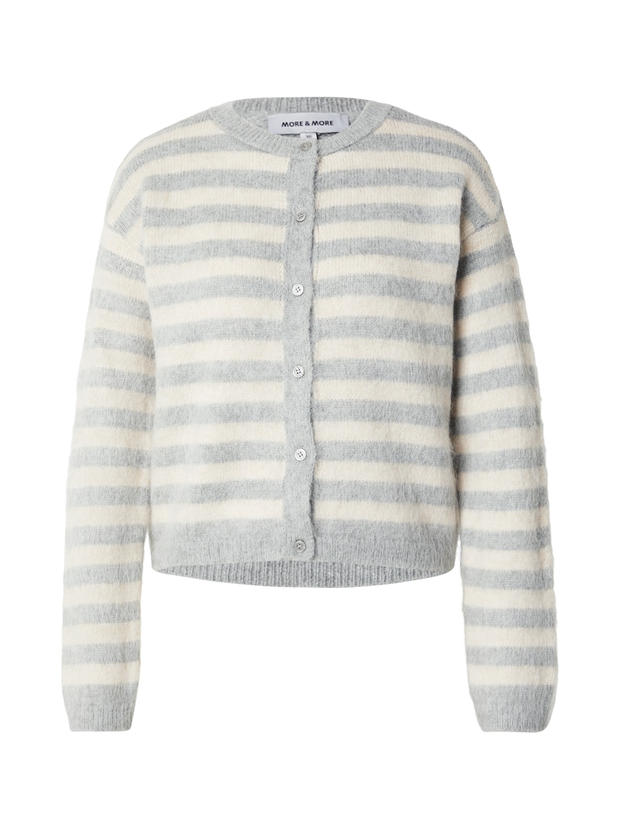 

Вязаный кардиган MORE & MORE, светло-серый