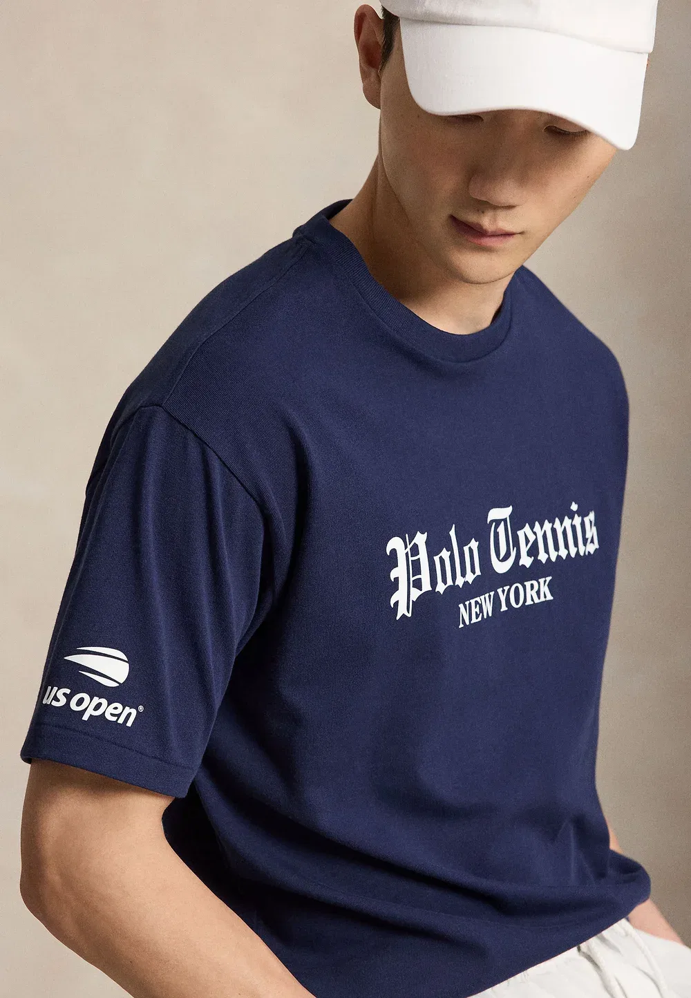 Футболка с принтом US Open большого размера Polo Ralph Lauren, Refined Navy — фото 4