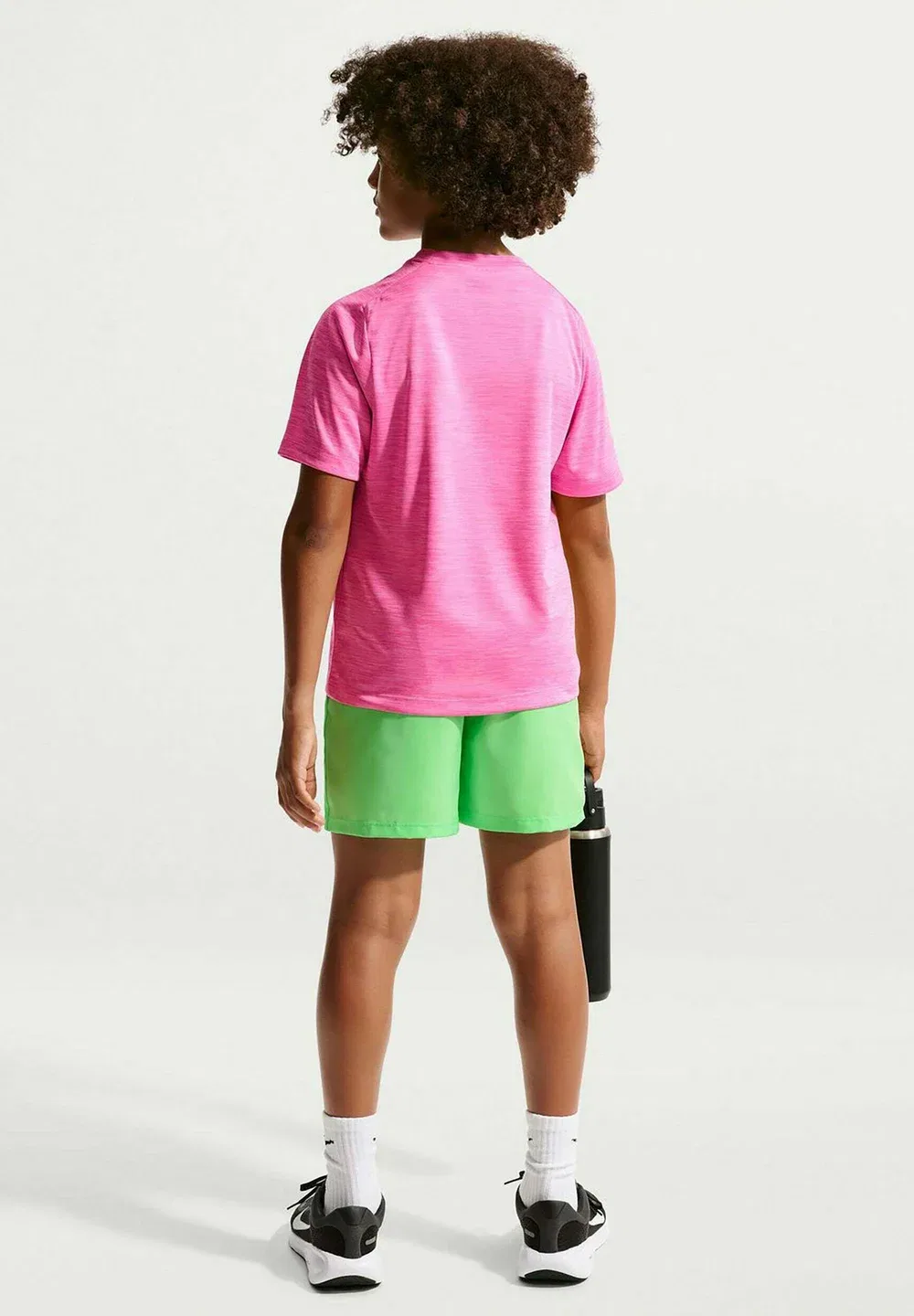 Футболка b nk df multi ss top lbr hthr - базовая футболка Nike Performance, Playful Pink Pink Rise White — фото 2