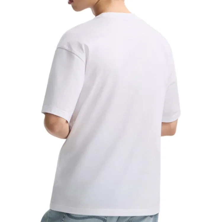 Детская футболка белая Crew Neck Lee, White — фото 3