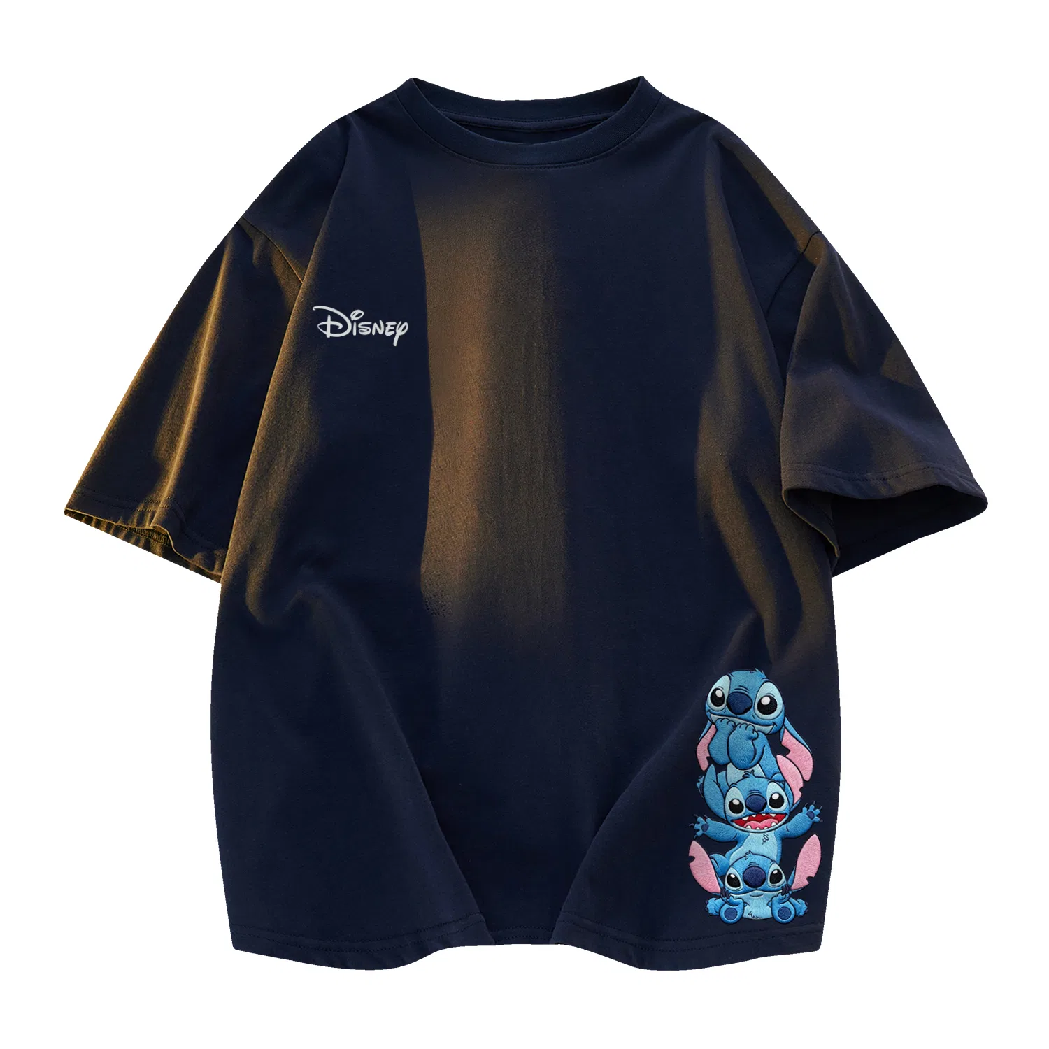 Детская футболка с принтом Disney Unisex Crew Neck Moderate Other, Цвет Navy Blue
