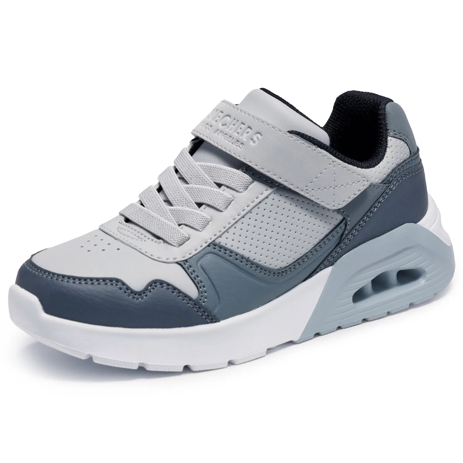 Детские кроссовки на липучке Skechers UNO LITE 2.0-PILLAR DUO, Light Grey