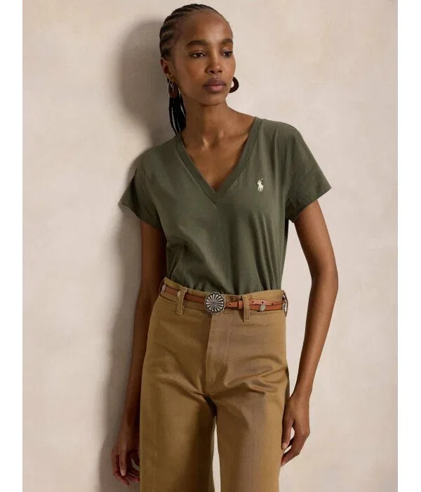 Женская футболка с коротким рукавом Polo Ralph Lauren, Verde Oliva
