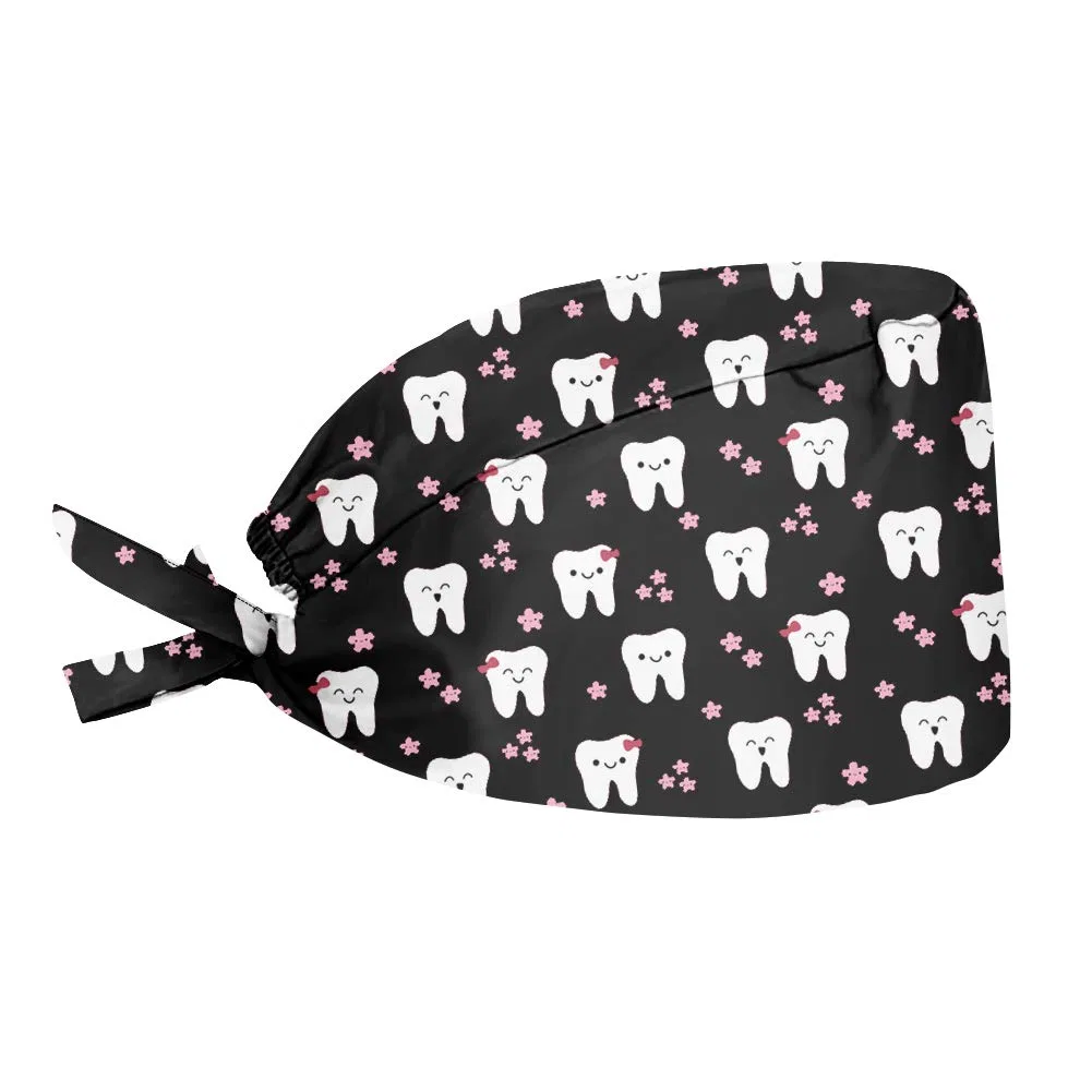 Турбан-шапочка UOIMAG, 1 шт, 21 x 13.5 см, Tooth Black