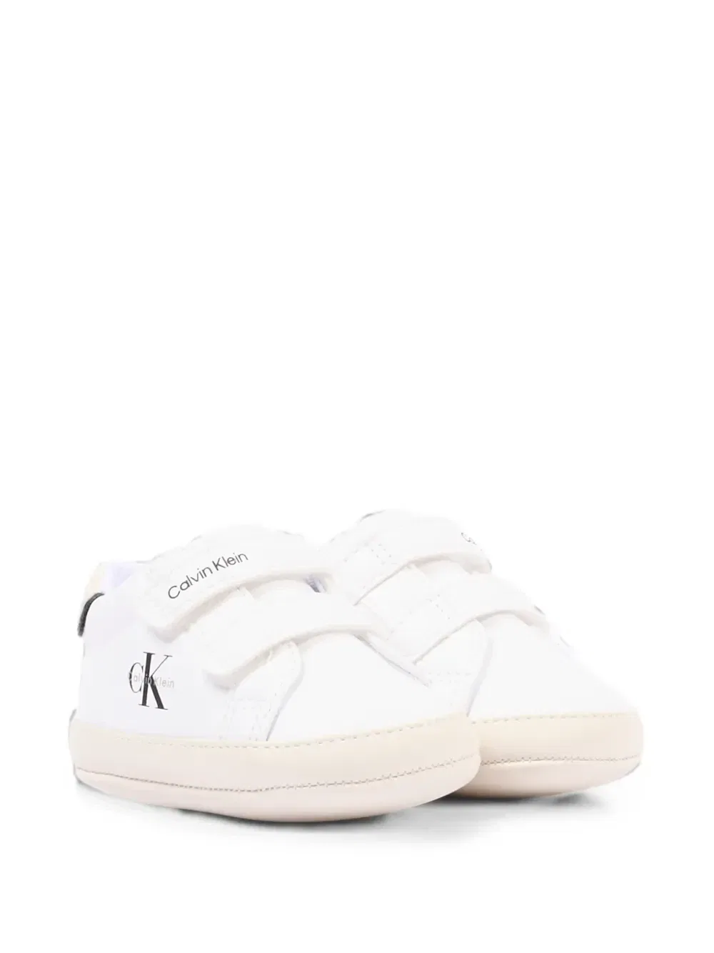 Низкие кроссовки на липучках с логотипом Calvin Klein Kids, белый — фото 3