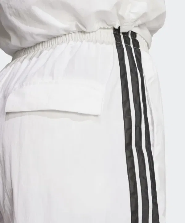 Шорты спортивные с тремя полосками, lifestyle, Adidas, белый, черный — фото 4
