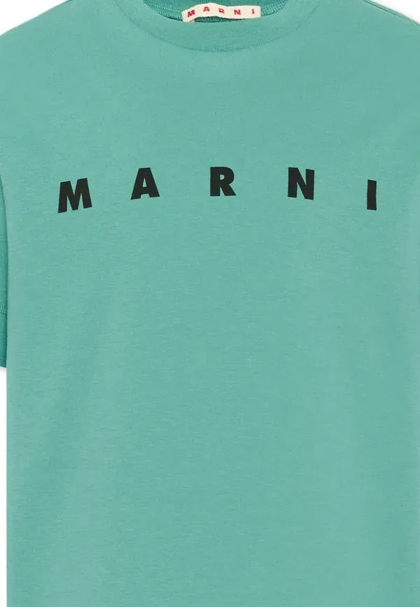 Футболка с принтом T-shirt unisex Marni, зеленый — фото 3