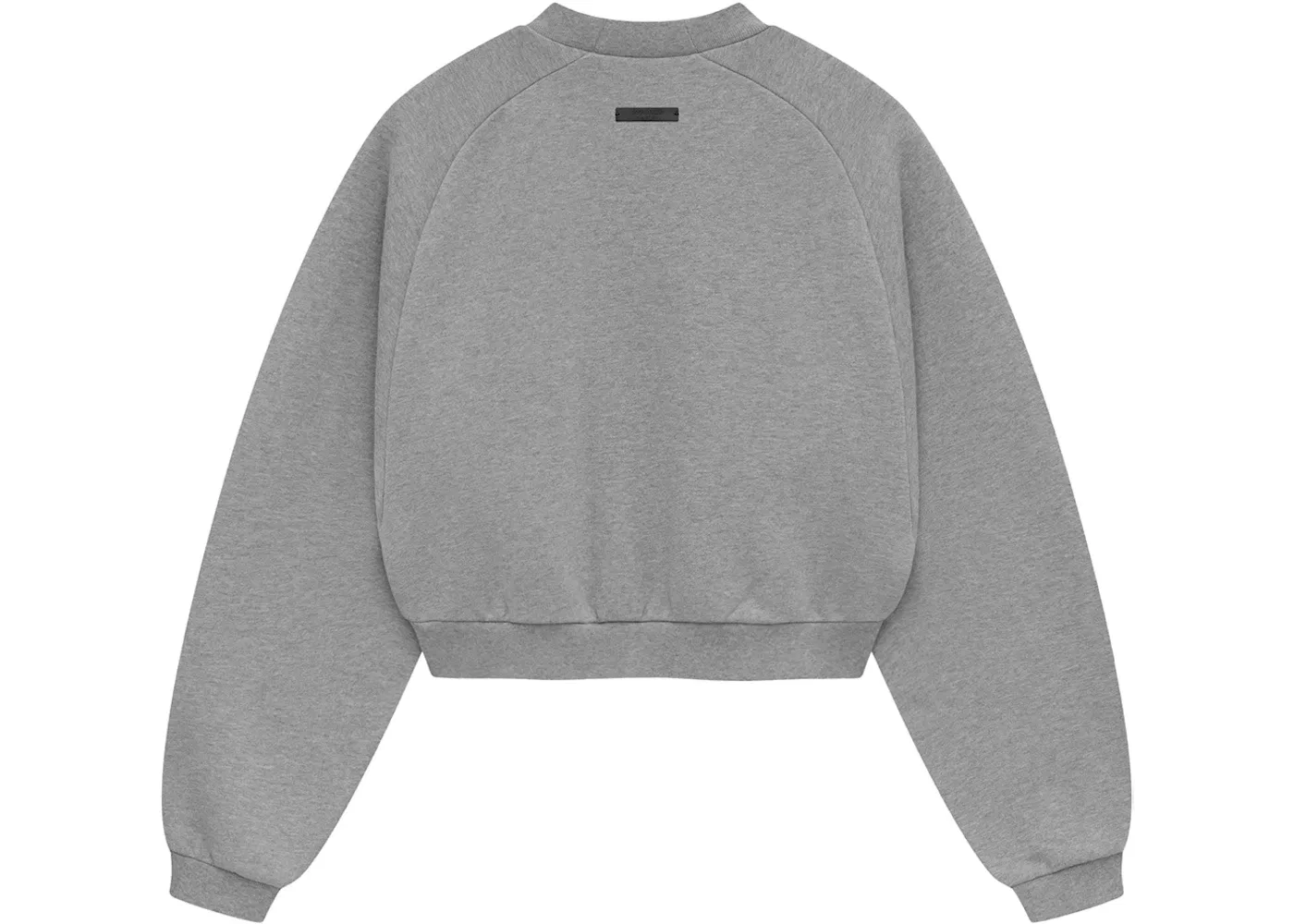 Женский свитшот из футера с принтом Crewneck Fear of God, Dark Heather — фото 2